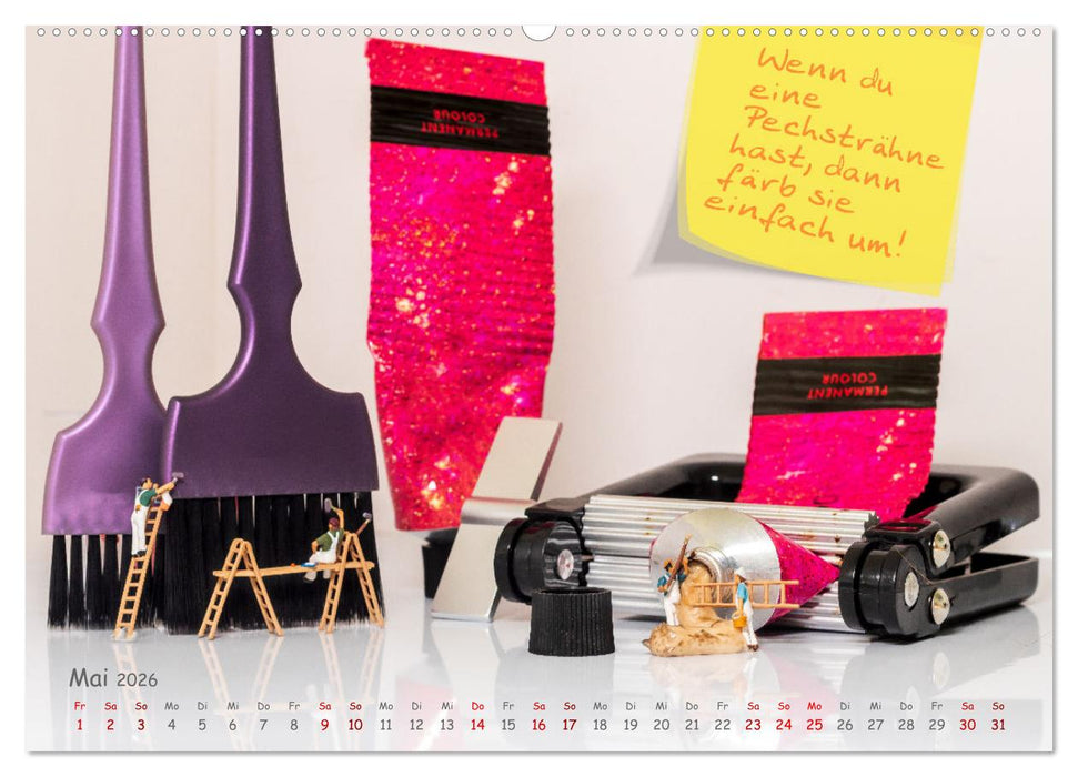 Hairliche Sprüche für alle Haareszeiten (CALVENDO Wandkalender 2026)