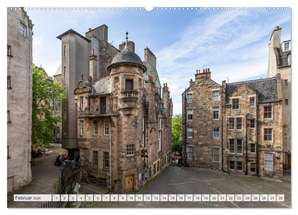 EDINBURGH Impressionen bei Tag und Nacht (CALVENDO Premium Wandkalender 2026)