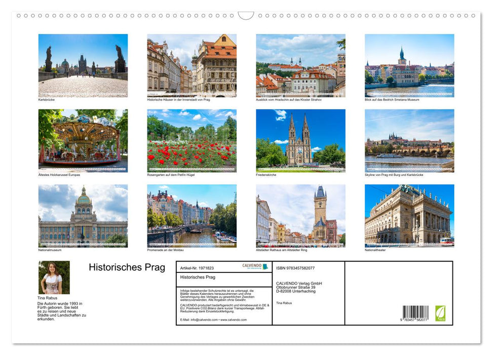 Historisches Prag (CALVENDO Wandkalender 2026)