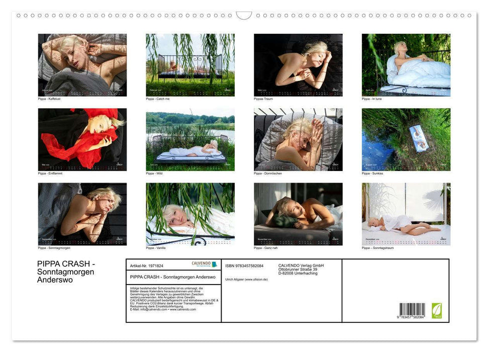 PIPPA CRASH - Sonntagmorgen Anderswo (CALVENDO Wandkalender 2026)
