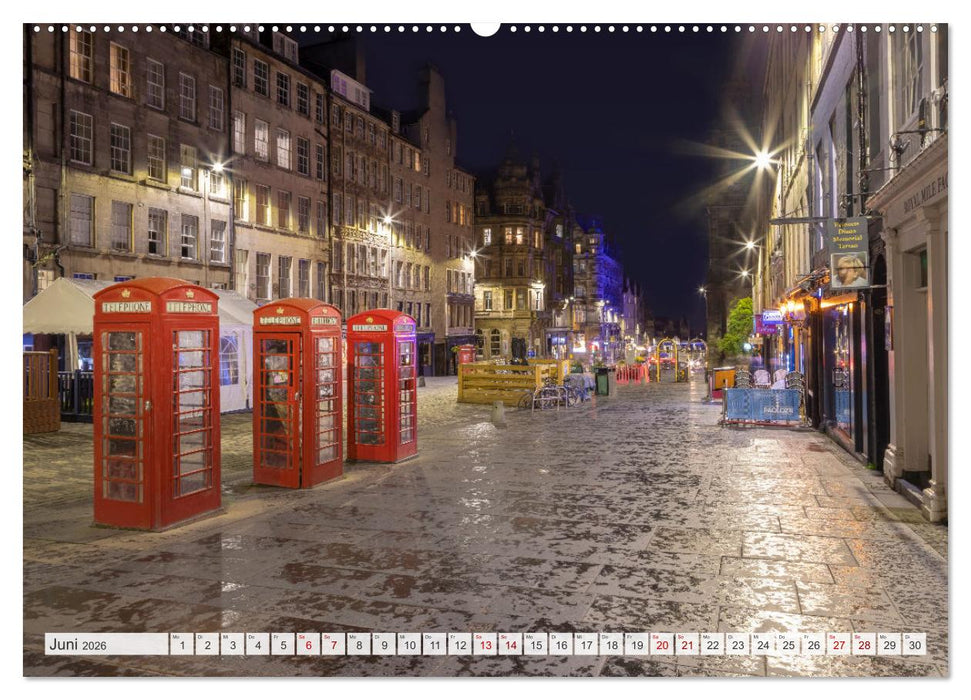 EDINBURGH Impressionen bei Tag und Nacht (CALVENDO Wandkalender 2026)