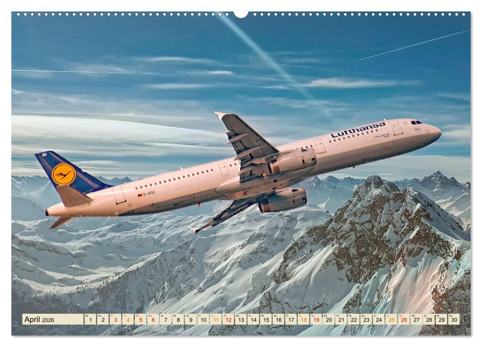 Flugzeuge - ab in den Urlaub (CALVENDO Premium Wandkalender 2026)