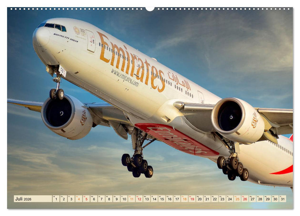 Flugzeuge - ab in den Urlaub (CALVENDO Premium Wandkalender 2026)