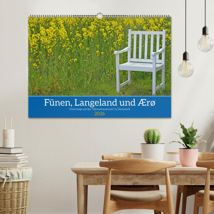 Fünen, Langeland und Ærø - Unterwegs auf der "Herrenhausroute" in Dänemark (CALVENDO Wandkalender 2026)