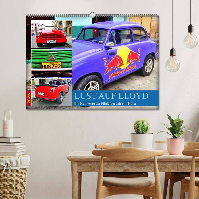 Lust auf LLOYD - Ein Kult-Auto der Fünfziger Jahre in Kuba (CALVENDO Wandkalender 2026)