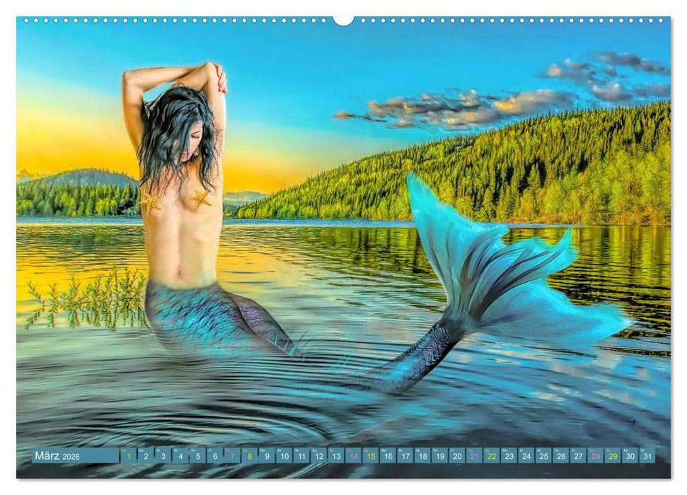 Meerjungfrauen - der Zauber lebt (CALVENDO Wandkalender 2026)