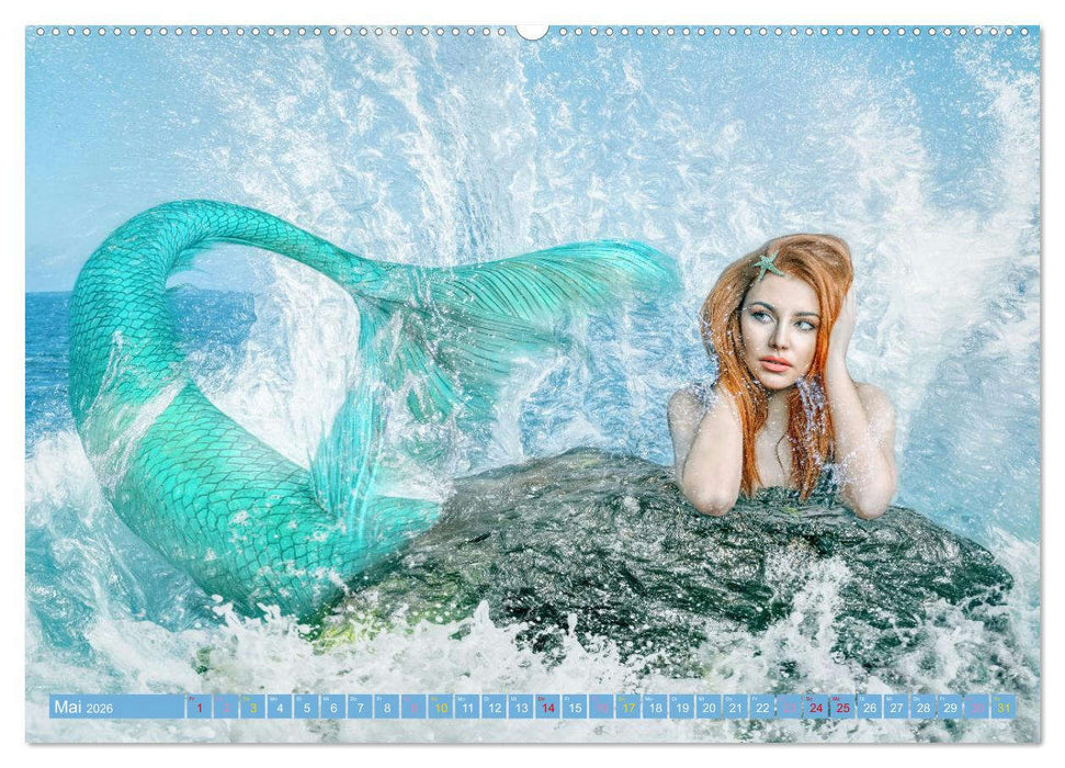 Meerjungfrauen - der Zauber lebt (CALVENDO Wandkalender 2026)