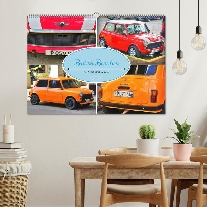 British Beauties - Der MINI 1000 in Kuba (CALVENDO Wandkalender 2026)