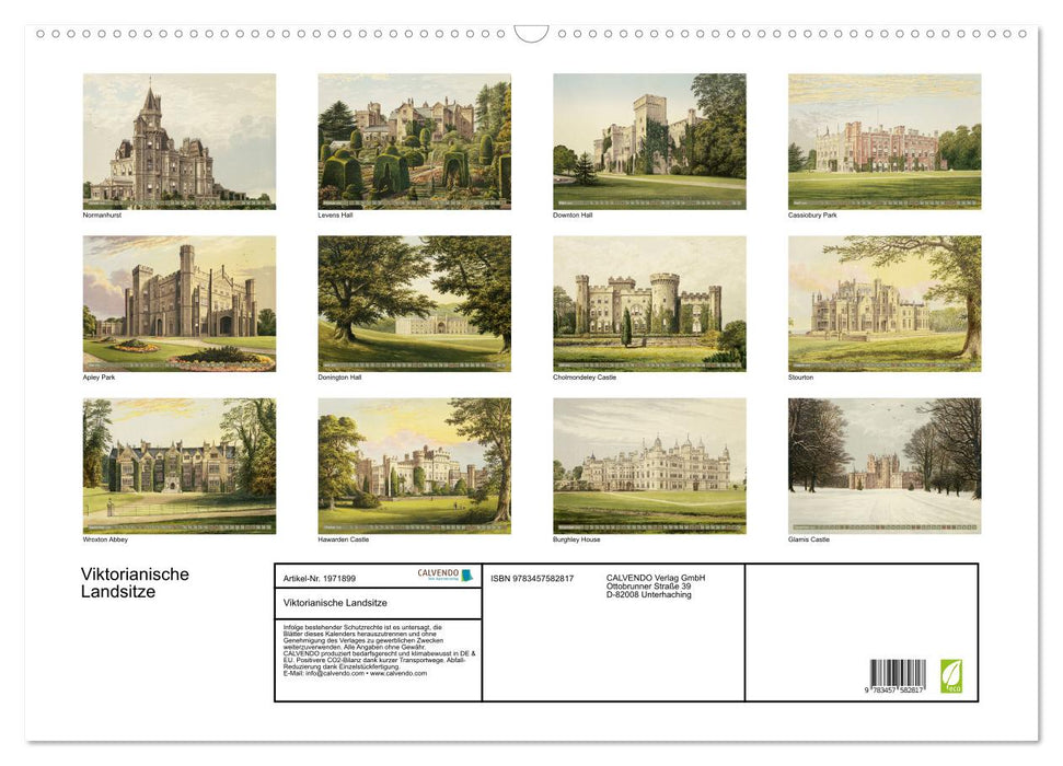 Viktorianische Landsitze (CALVENDO Wandkalender 2026)