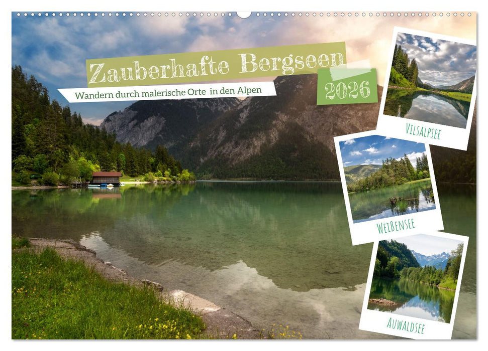 Zauberhafte Bergseen (CALVENDO Wandkalender 2026)