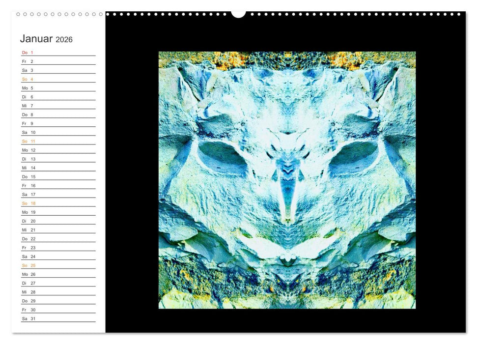 LiTH-Os Antlitze des Sandsteins von ID AD Art Gabi Zapf (CALVENDO Wandkalender 2026)