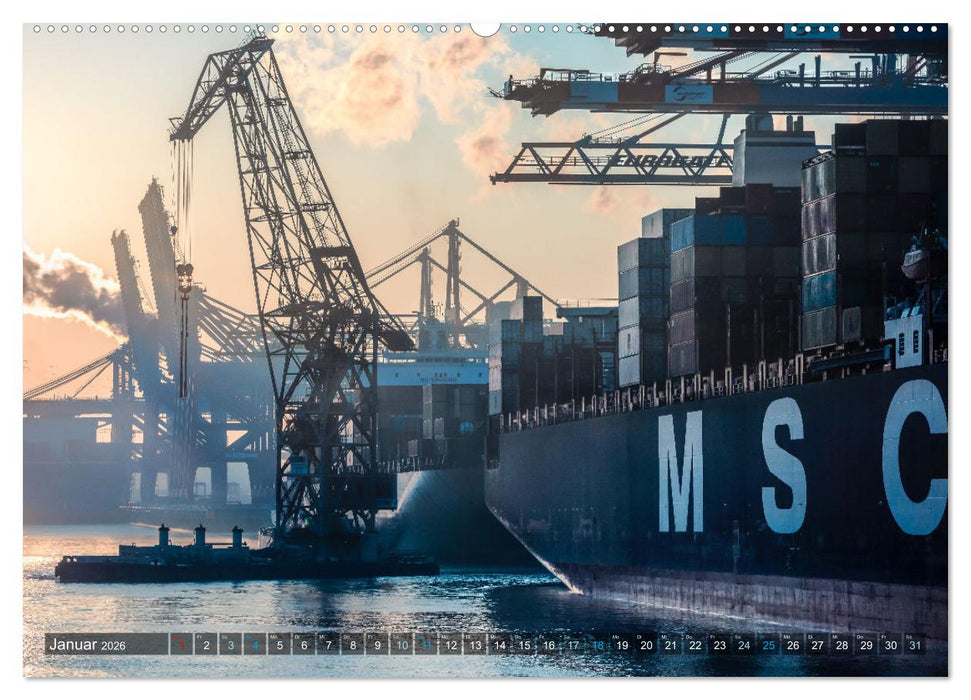 Faszination Hamburger Hafen (CALVENDO Wandkalender 2026)