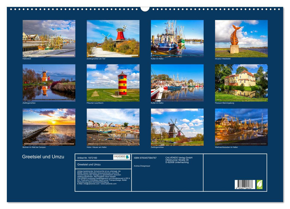 Greetsiel und Umzu (CALVENDO Wandkalender 2026)