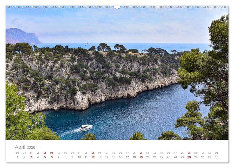 Cassis und die Calanques von Marseille (CALVENDO Wandkalender 2026)