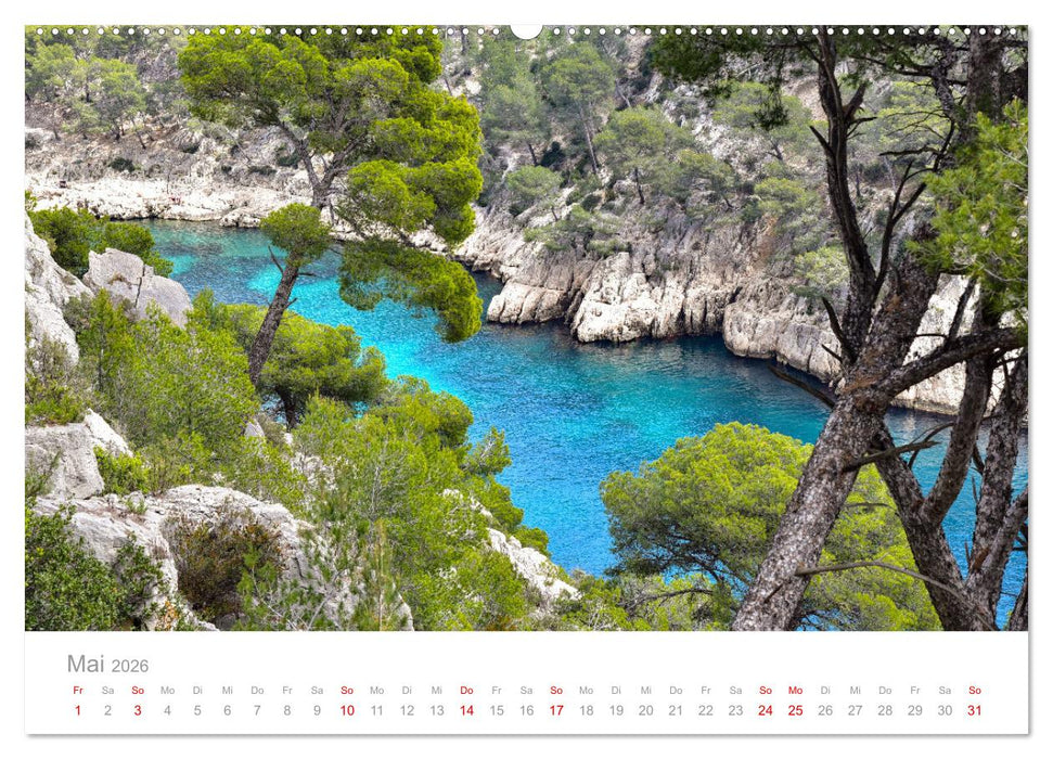 Cassis und die Calanques von Marseille (CALVENDO Wandkalender 2026)