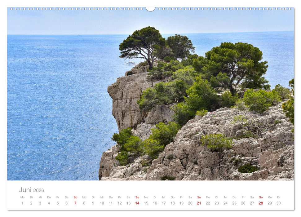 Cassis und die Calanques von Marseille (CALVENDO Wandkalender 2026)