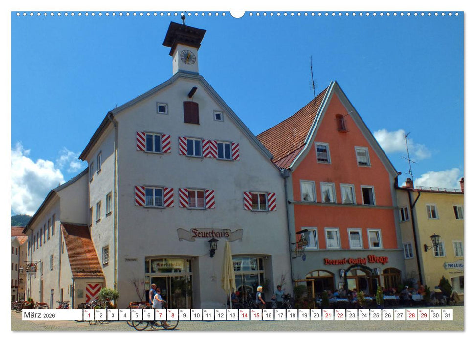 Füssen im Allgäu – Hier genießt die Seele eine romantische Zeit (CALVENDO Wandkalender 2026)