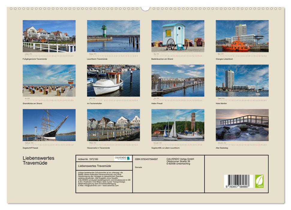Liebenswertes Travemüde (CALVENDO Premium Wandkalender 2026)