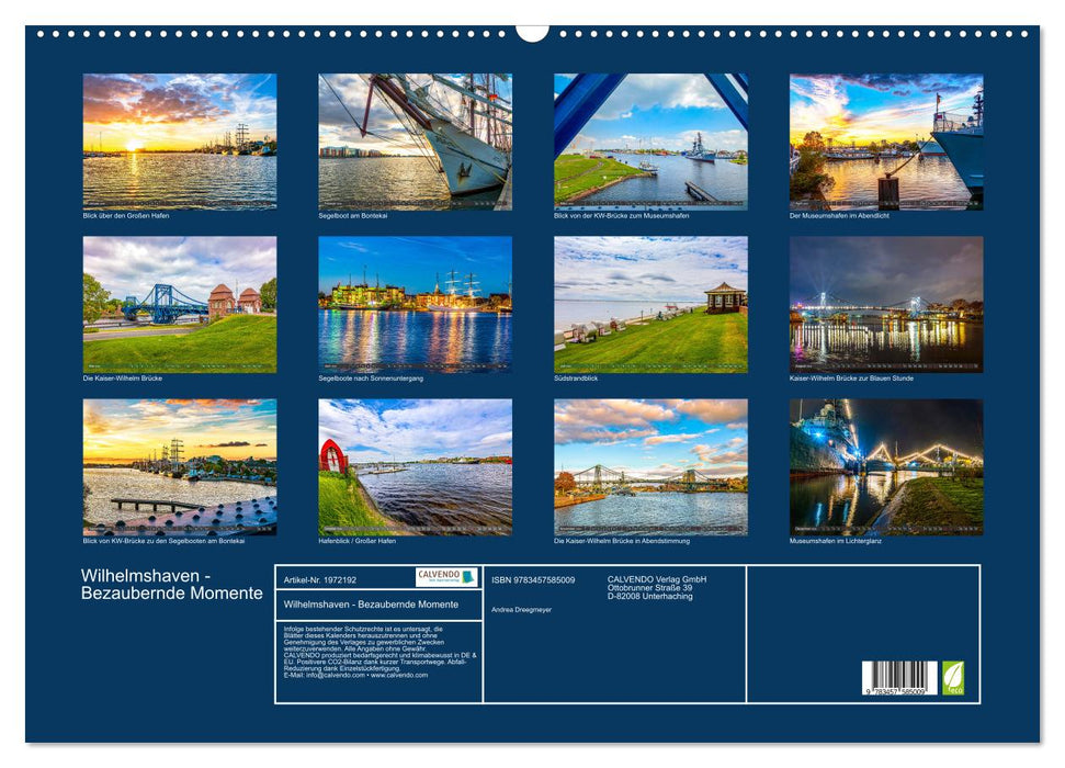Wilhelmshaven - Bezaubernde Momente (CALVENDO Wandkalender 2026)