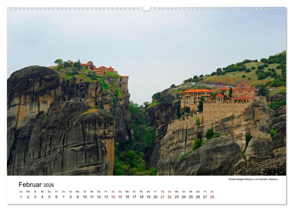 Wunderschöne Highlights der griechischen Antike (CALVENDO Wandkalender 2026)