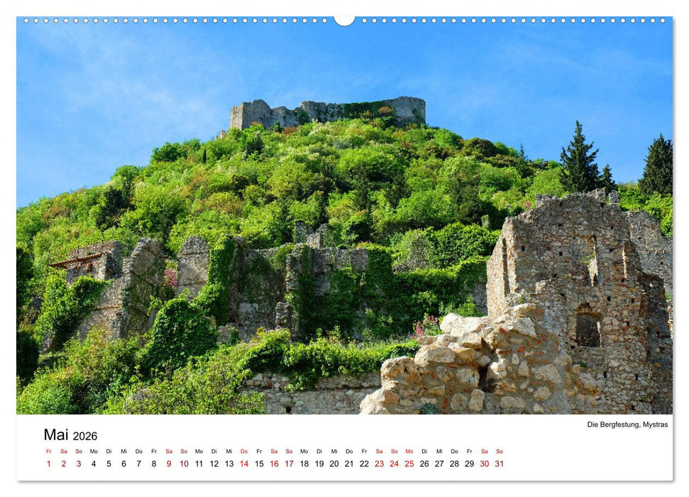Von Olympia über Messene nach Mystras (CALVENDO Wandkalender 2026)