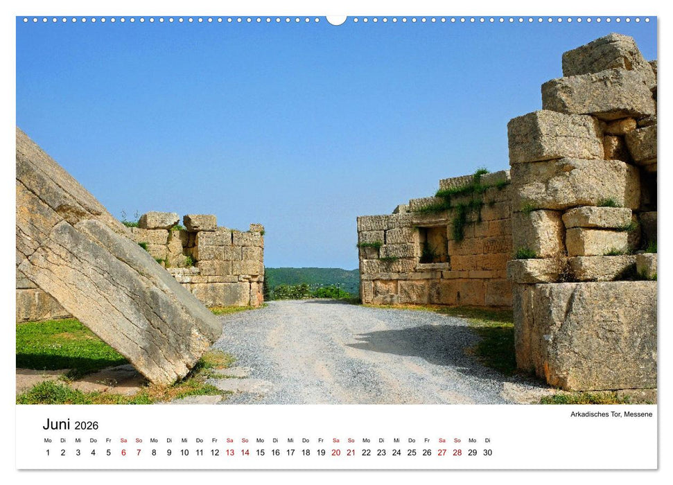 Von Olympia über Messene nach Mystras (CALVENDO Wandkalender 2026)