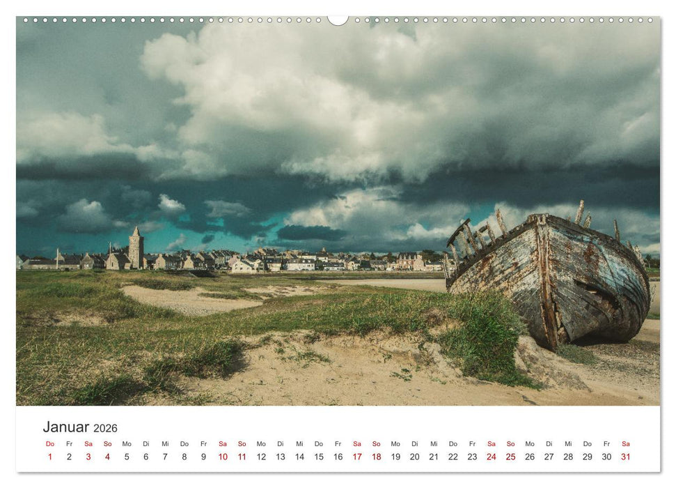 Gestrandet - Schiffswracks in der Bretagne (CALVENDO Wandkalender 2026)