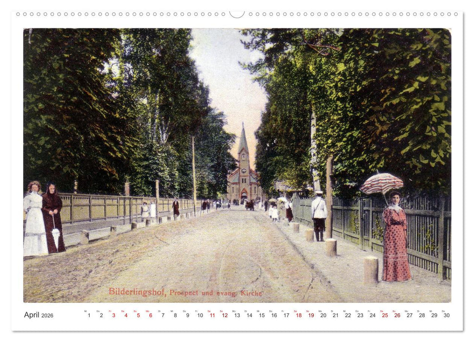 Strand-Bilder Anno 1900 - Rigas Seebäder in historischen Ansichten (CALVENDO Wandkalender 2026)