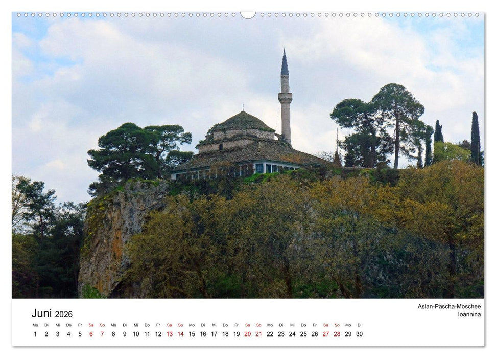 Der Norden Griechenlands (CALVENDO Premium Wandkalender 2026)