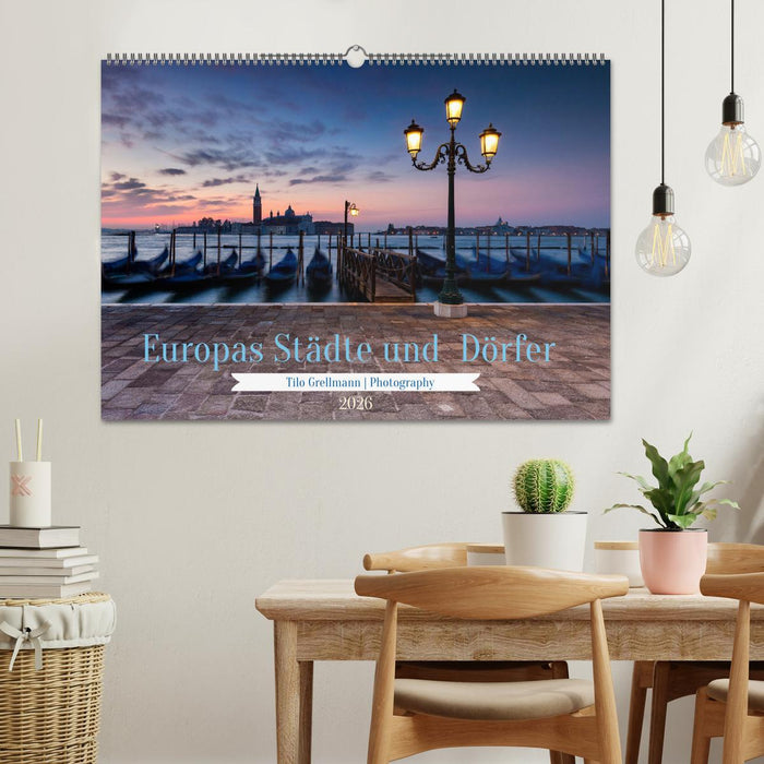 Europas Städte und Dörfer (CALVENDO Wandkalender 2026)