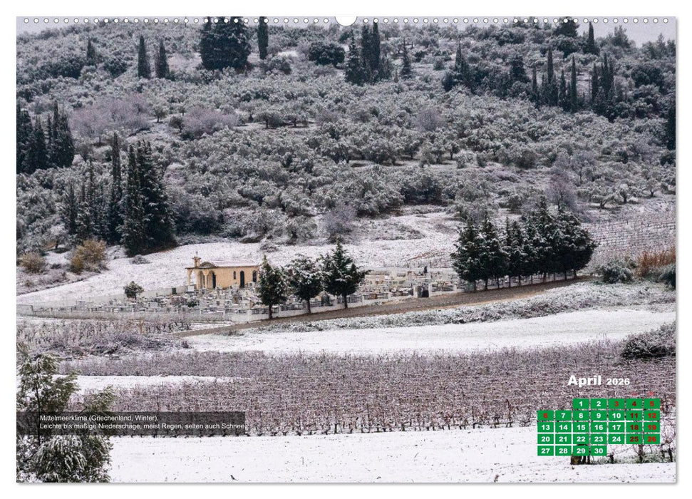 Klimazonen Europas (CALVENDO Wandkalender 2026)