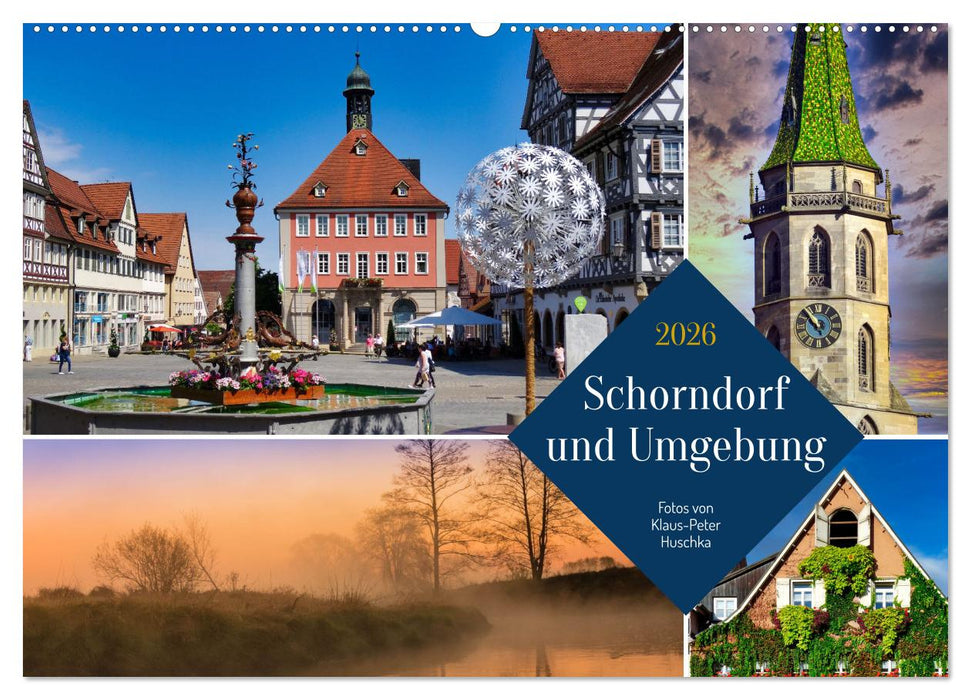Schorndorf und Umgebung (CALVENDO Wandkalender 2026)