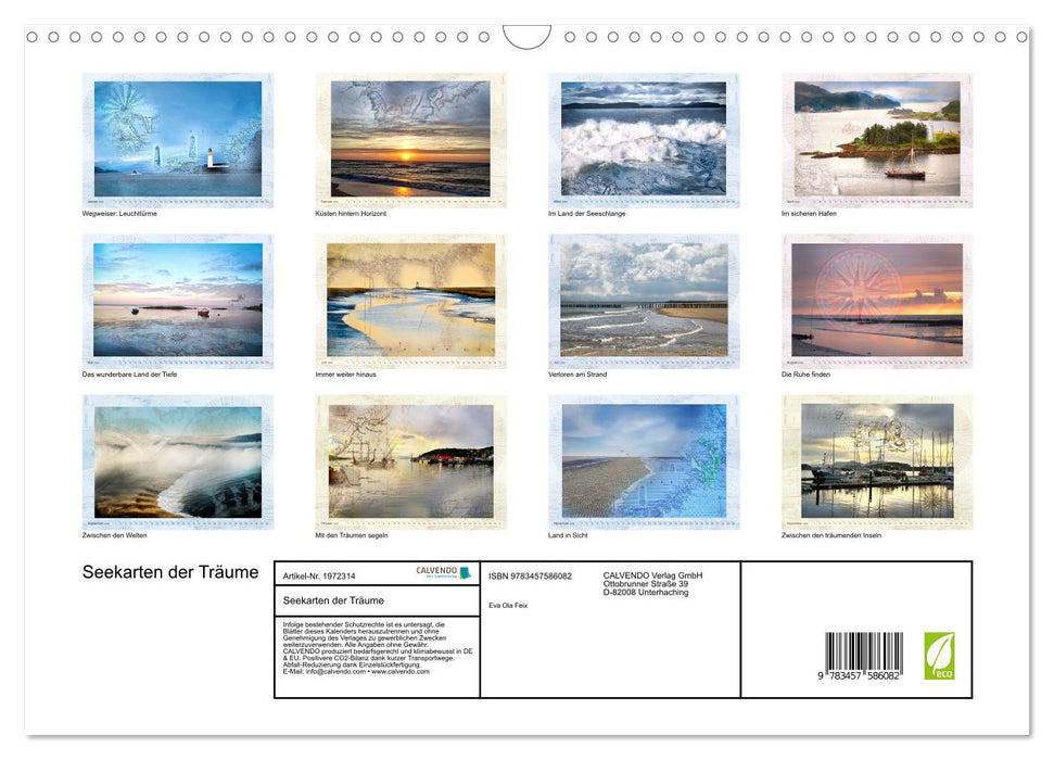 Seekarten der Träume (CALVENDO Wandkalender 2026)
