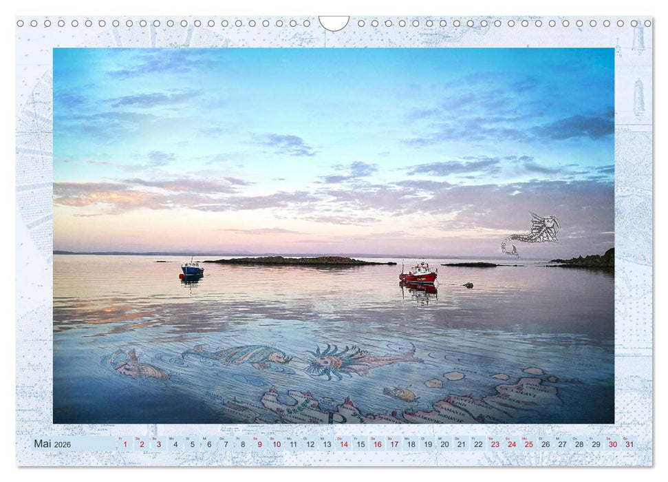 Seekarten der Träume (CALVENDO Wandkalender 2026)