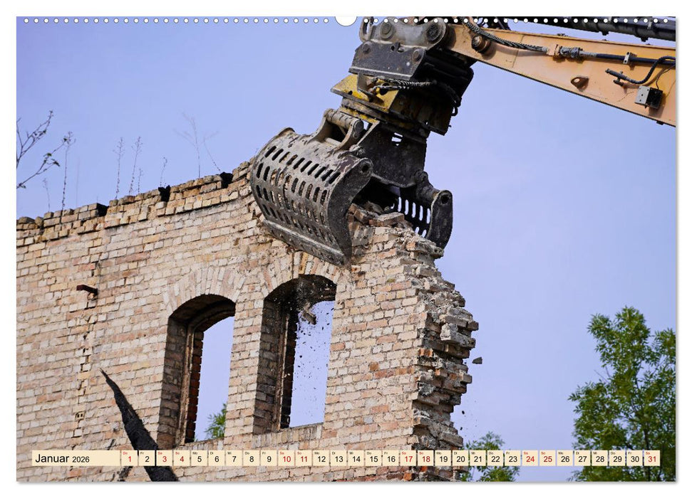 Auf der Großbaustelle (CALVENDO Wandkalender 2026)