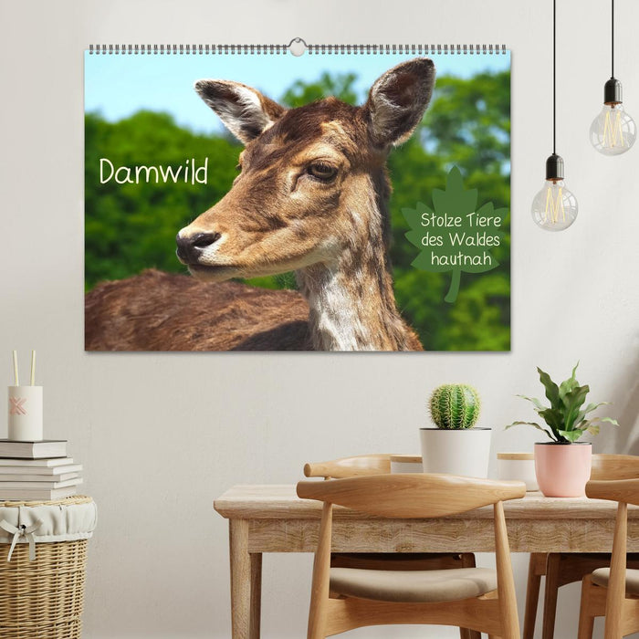 Damwild - stolze Tiere des Waldes hautnah (CALVENDO Wandkalender 2026)