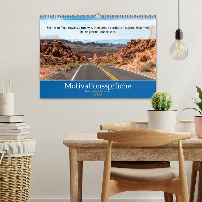 Motivationssprüche Erfolgsweg (CALVENDO Wandkalender 2026)