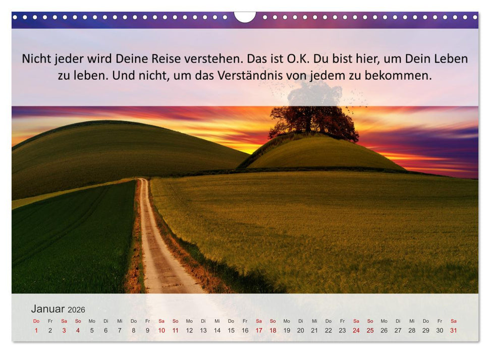 Motivationssprüche Erfolgsweg (CALVENDO Wandkalender 2026)