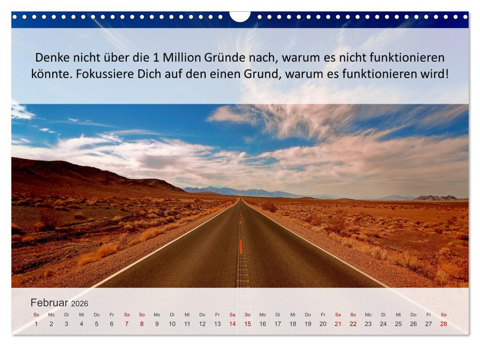 Motivationssprüche Erfolgsweg (CALVENDO Wandkalender 2026)