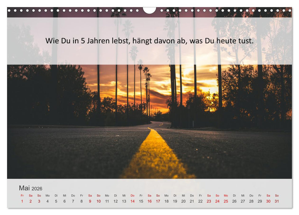 Motivationssprüche Erfolgsweg (CALVENDO Wandkalender 2026)