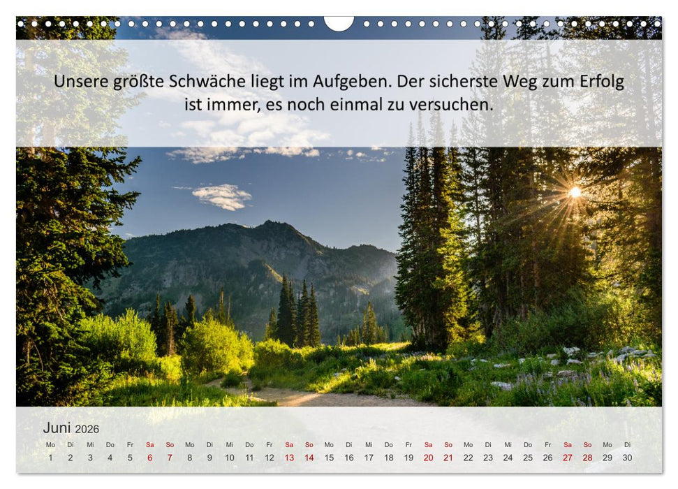 Motivationssprüche Erfolgsweg (CALVENDO Wandkalender 2026)