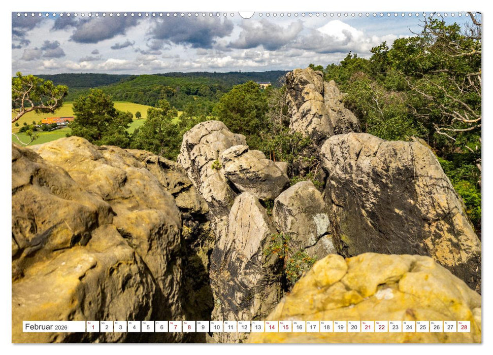 Harzer Teufelsmauer – Juniwanderung (CALVENDO Premium Wandkalender 2026)