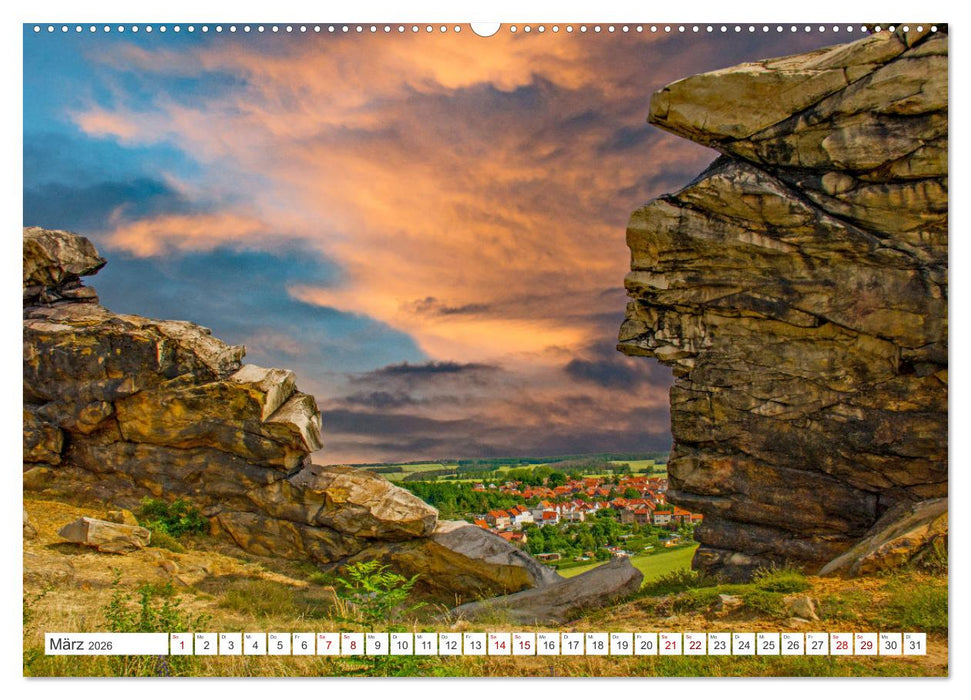Harzer Teufelsmauer – Juniwanderung (CALVENDO Premium Wandkalender 2026)