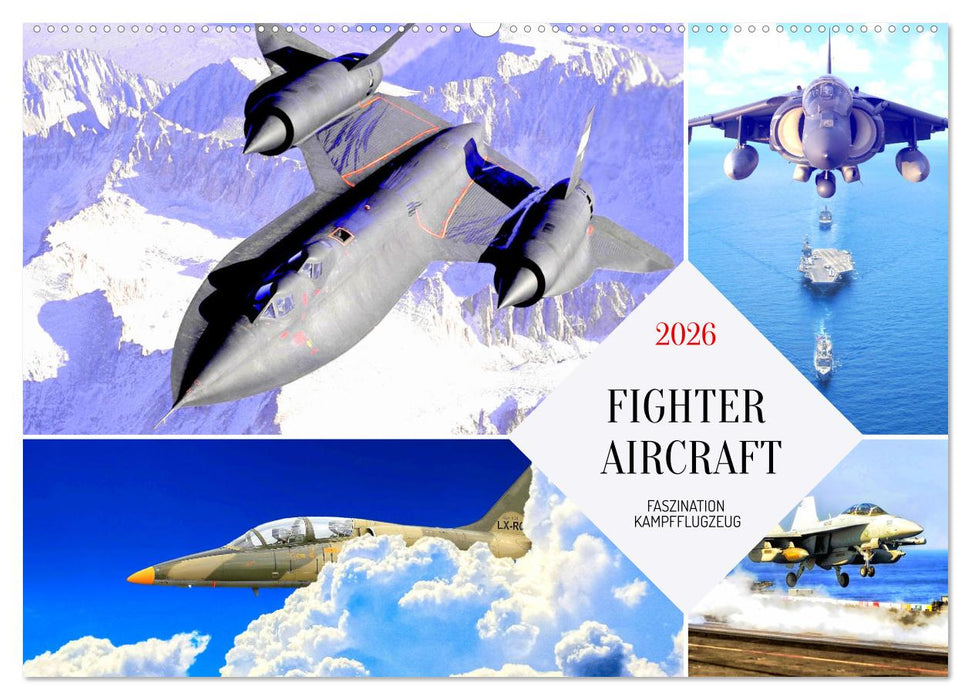 Fighter aircraft. Faszination Kampfflugzeug (CALVENDO Wandkalender 2026)