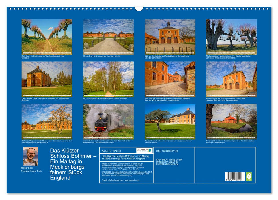 Das Klützer Schloss Bothmer – Ein Maitag in Mecklenburgs feinem Stück England (CALVENDO Wandkalender 2026)