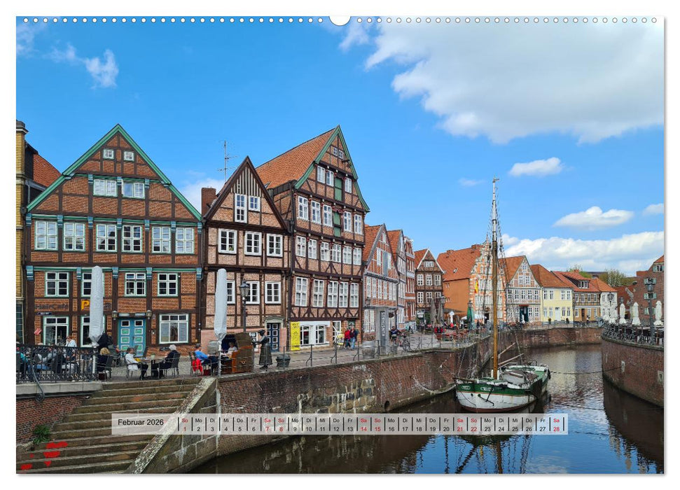 Altes Land im Frühling - Mit dem Fahrrad unterwegs (CALVENDO Premium Wandkalender 2026)