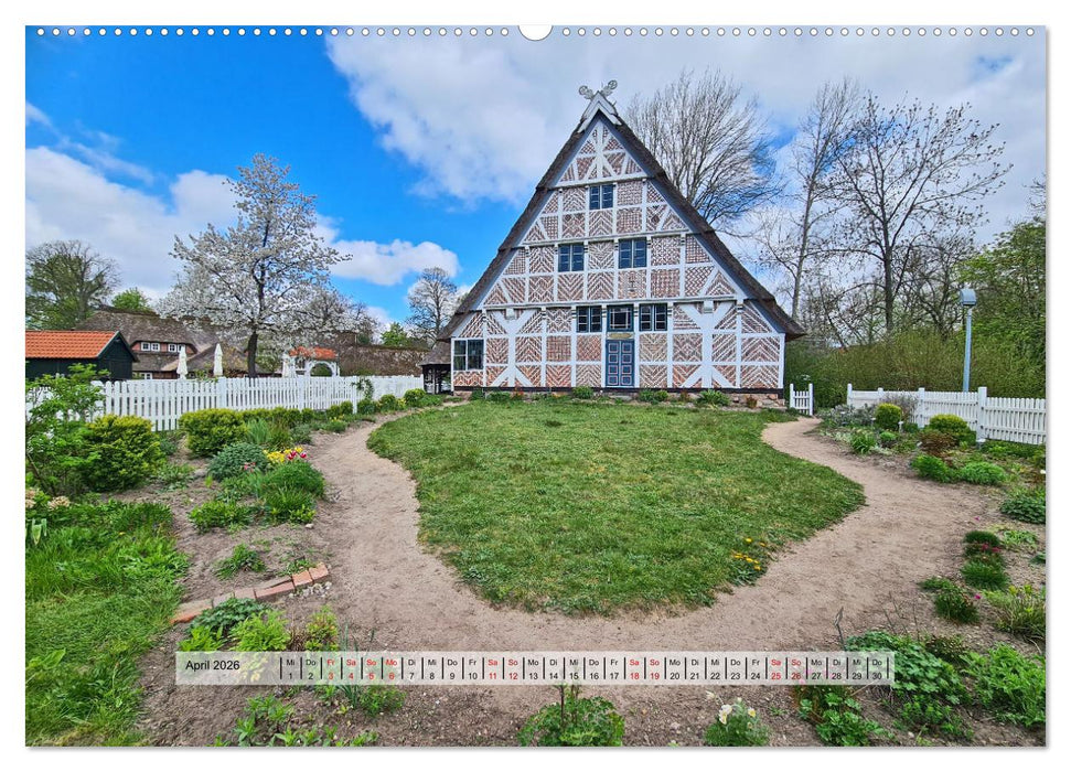 Altes Land im Frühling - Mit dem Fahrrad unterwegs (CALVENDO Premium Wandkalender 2026)