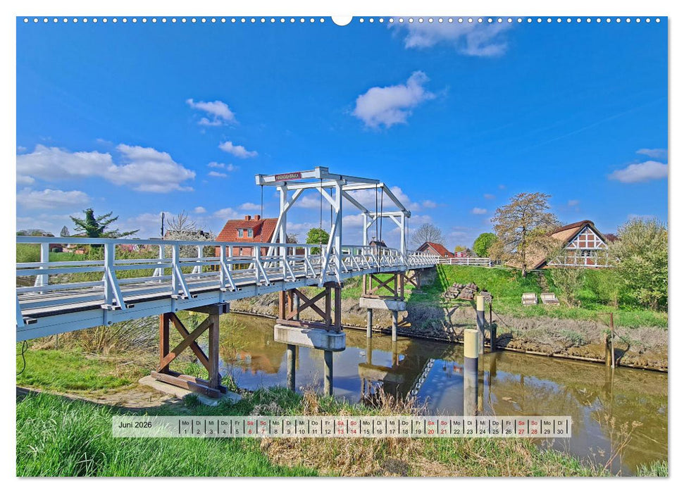 Altes Land im Frühling - Mit dem Fahrrad unterwegs (CALVENDO Premium Wandkalender 2026)