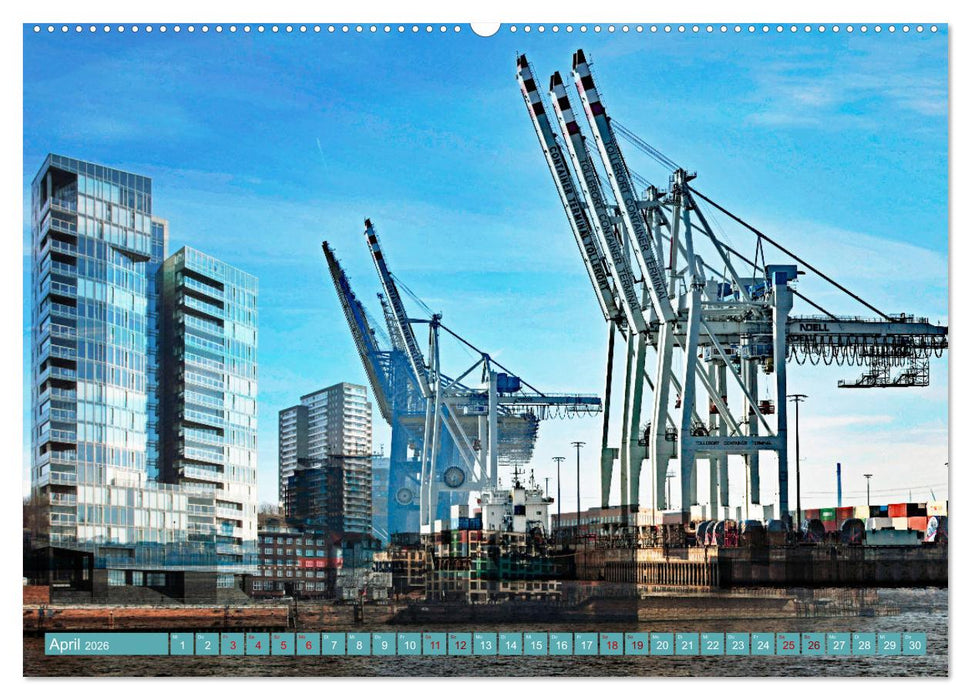 Hamburg mal 2 (CALVENDO Premium Wandkalender 2026)