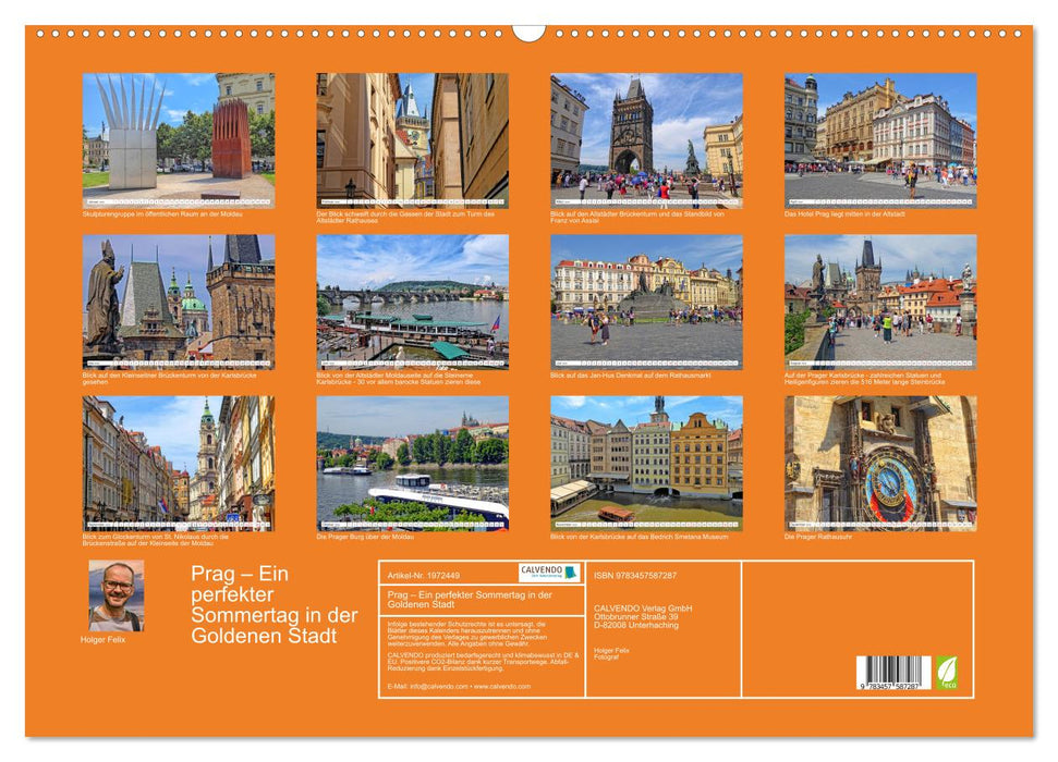 Prag – Ein perfekter Sommertag in der Goldenen Stadt (CALVENDO Wandkalender 2026)